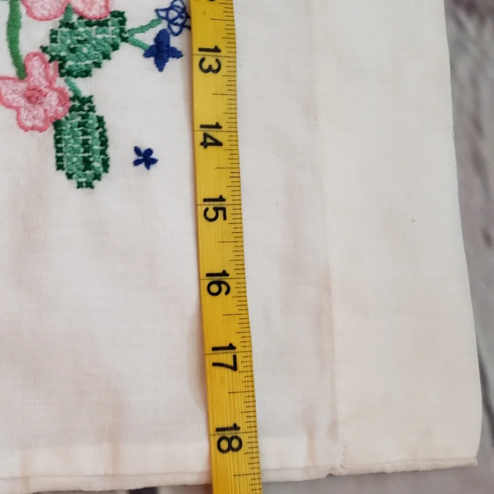 Vintage Pillowcase Needlepoint Standard Size